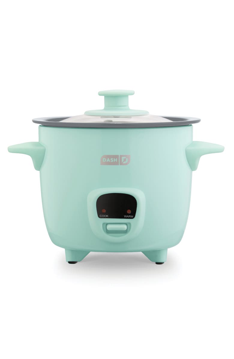 Dash Mini Rice Cooker, Main, color, Aqua