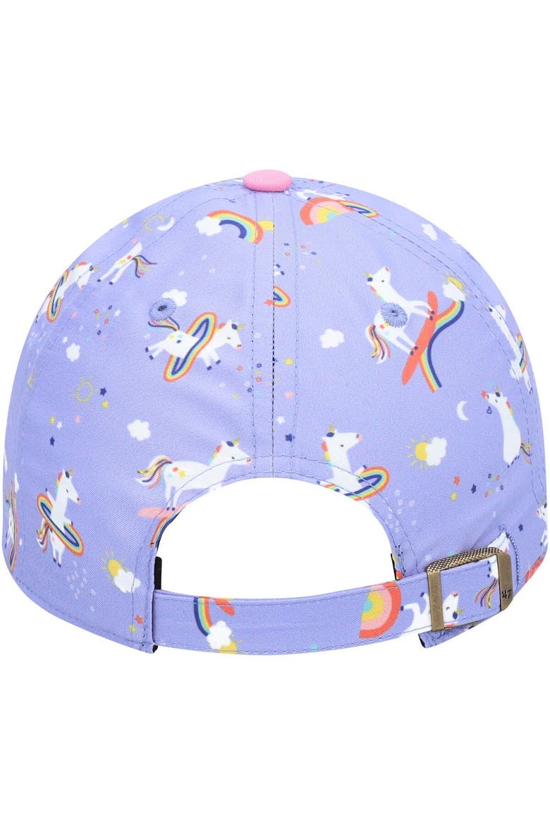 Girls Preschool '47 Purple Las Vegas Raiders Unicorn Clean Up Adjustable Hat, Alternate, color, Purple