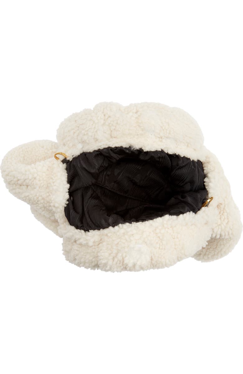 STAUD Camille Genuine Shearling Crossbody Bag, Alternate, color,