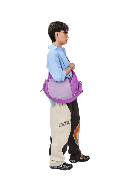 Baboon To The Moon Crescent Crossbody Big 8l In Purple
