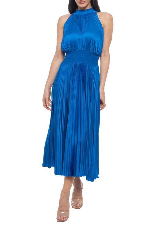 Pleated Midi Dress