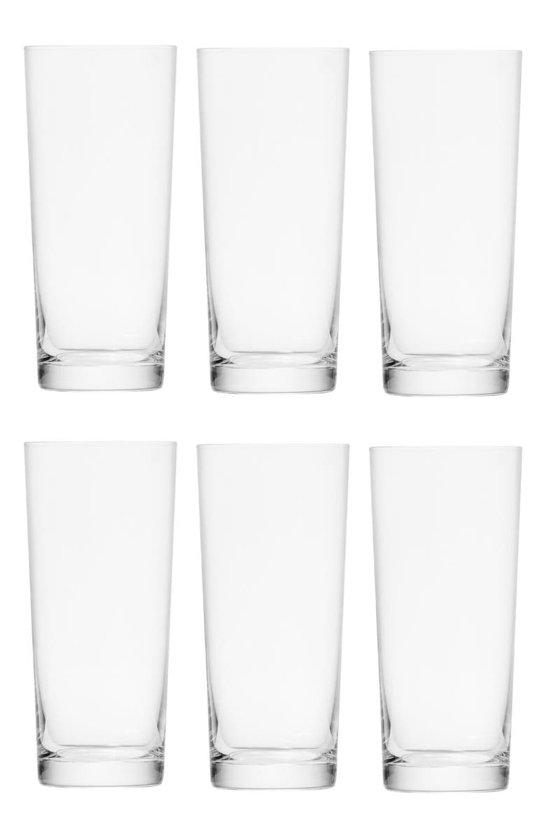Schott Zwiesel Basic Bar Set of 6 Soft Drink Glasses, Main, color, Clear