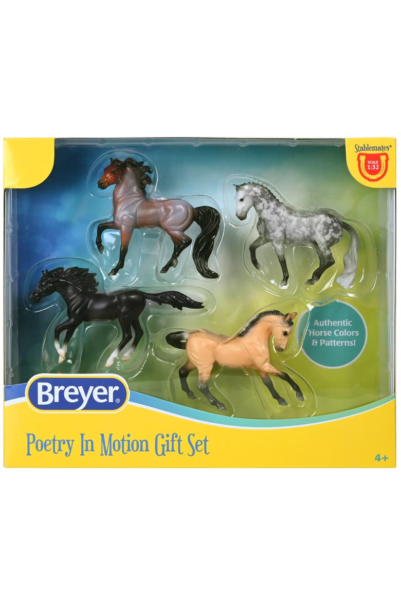 Stablemates Series Poetry In Motion 4 Horse Set, Main, color, Multicolored