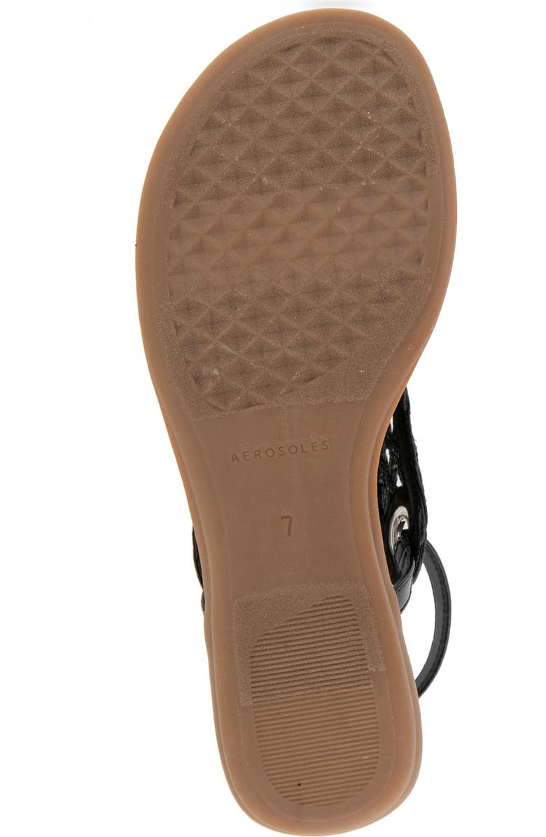 Aerosoles Conclusion Slingback Sandal, Alternate, color, Black Crochet Raffia