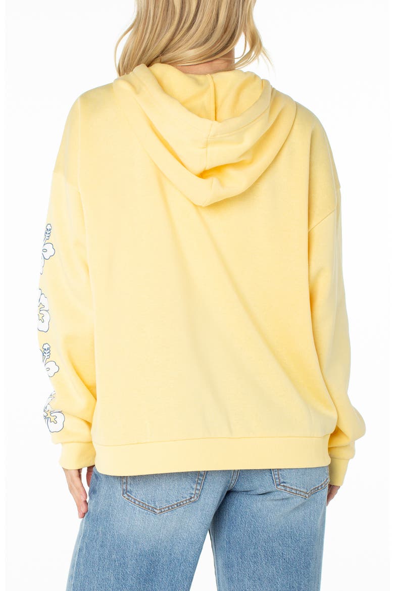 Sundown Zip Graphic Hoodie, Alternate, color, GOLDEN HZE