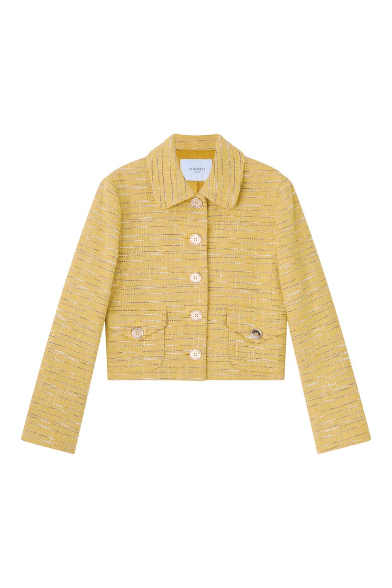 Varley Tweed Jacket, Alternate, color, YELLOW