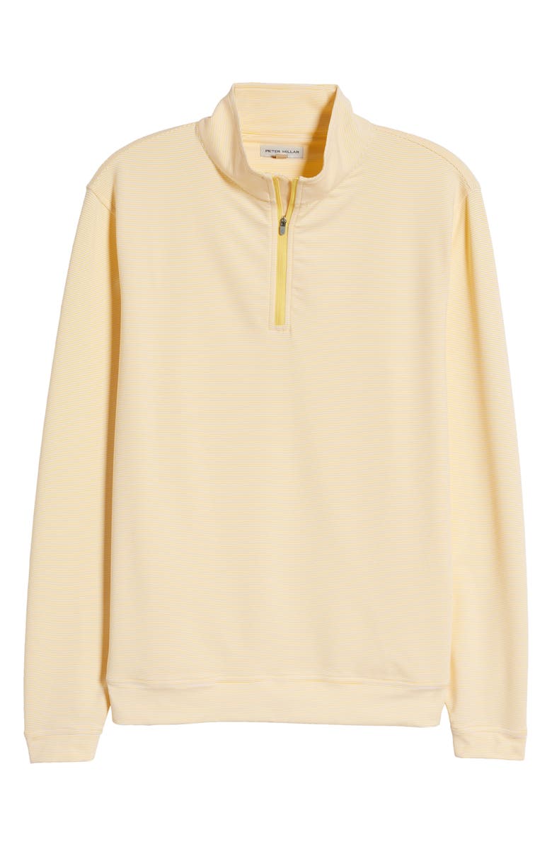 Peter Millar Perth Sugar Stripe Performance Quarter Zip Pullover, Alternate, color, 