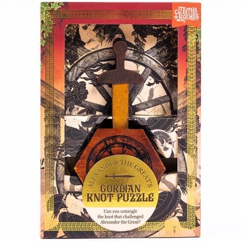 Alexander the Great's Gordian Knot Wooden Brainteaser Puzzle