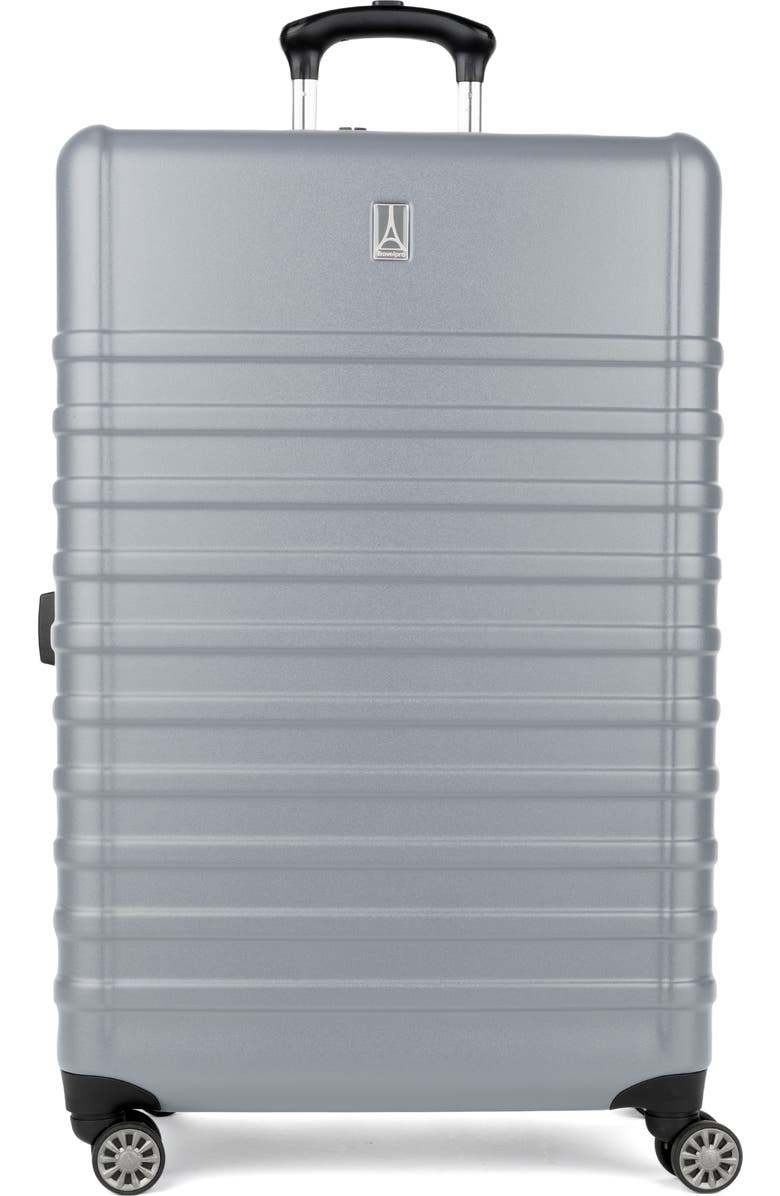 TRAVELPRO Rollmaster<sup>™</sup> Lite 2 28-Inch Expandable Large Checked Hardside Spinner Luggage, Main, color, Light Grey Matte
