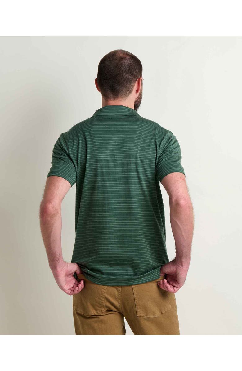 Toad & Co Tempo Polo, Alternate, color, Cilantro Pattern