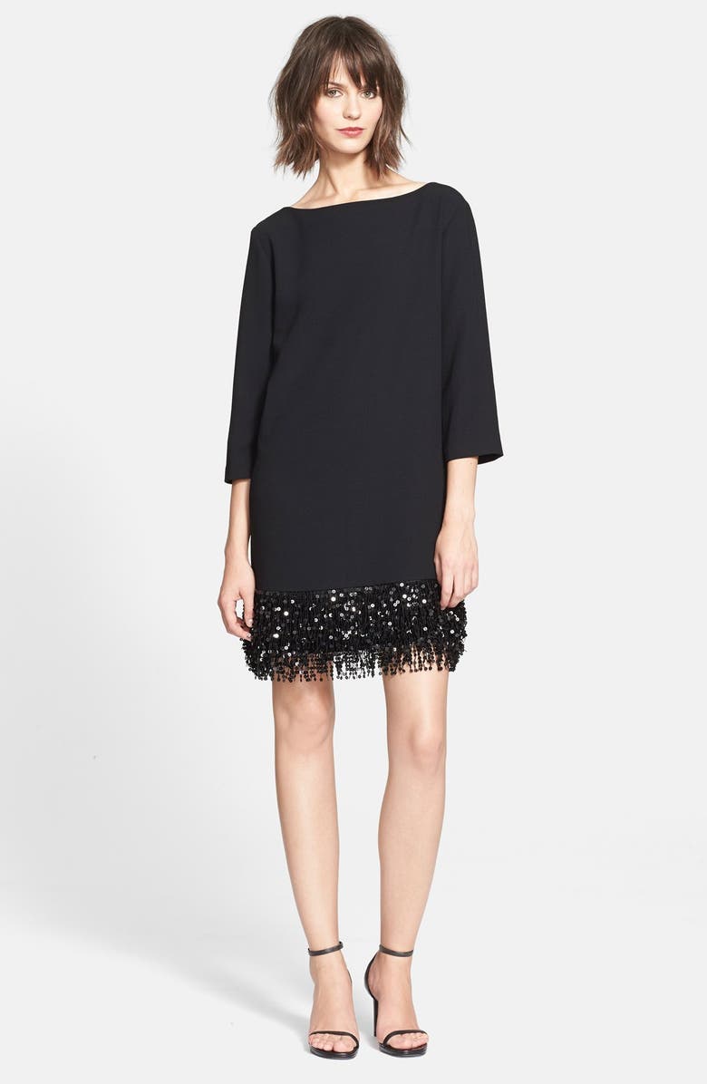Kate Spade New York sequin fringe minidress, Main, color, 