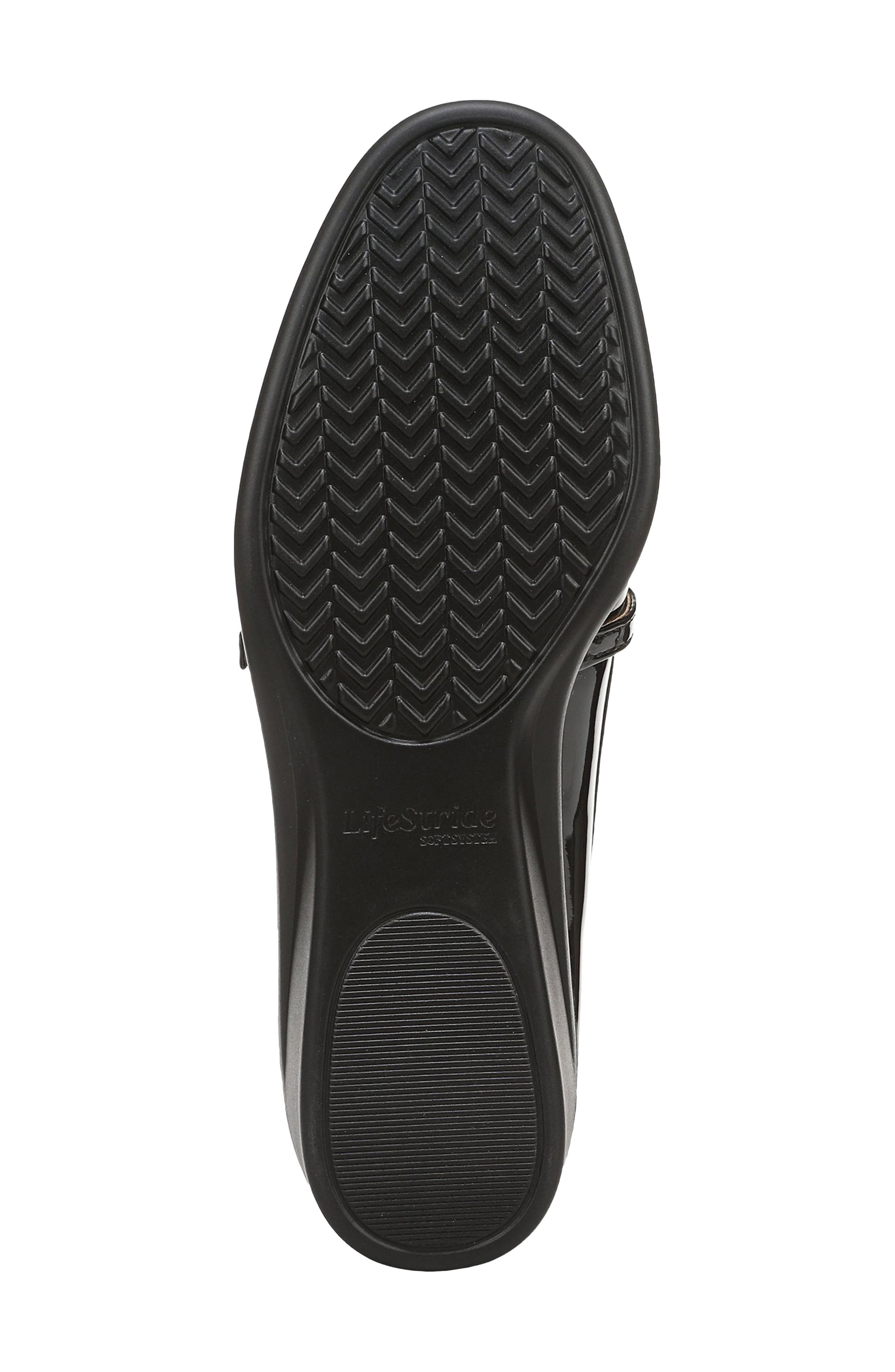 Jolene Wedge Mary Jane Flat, Alternate, color, BLACK