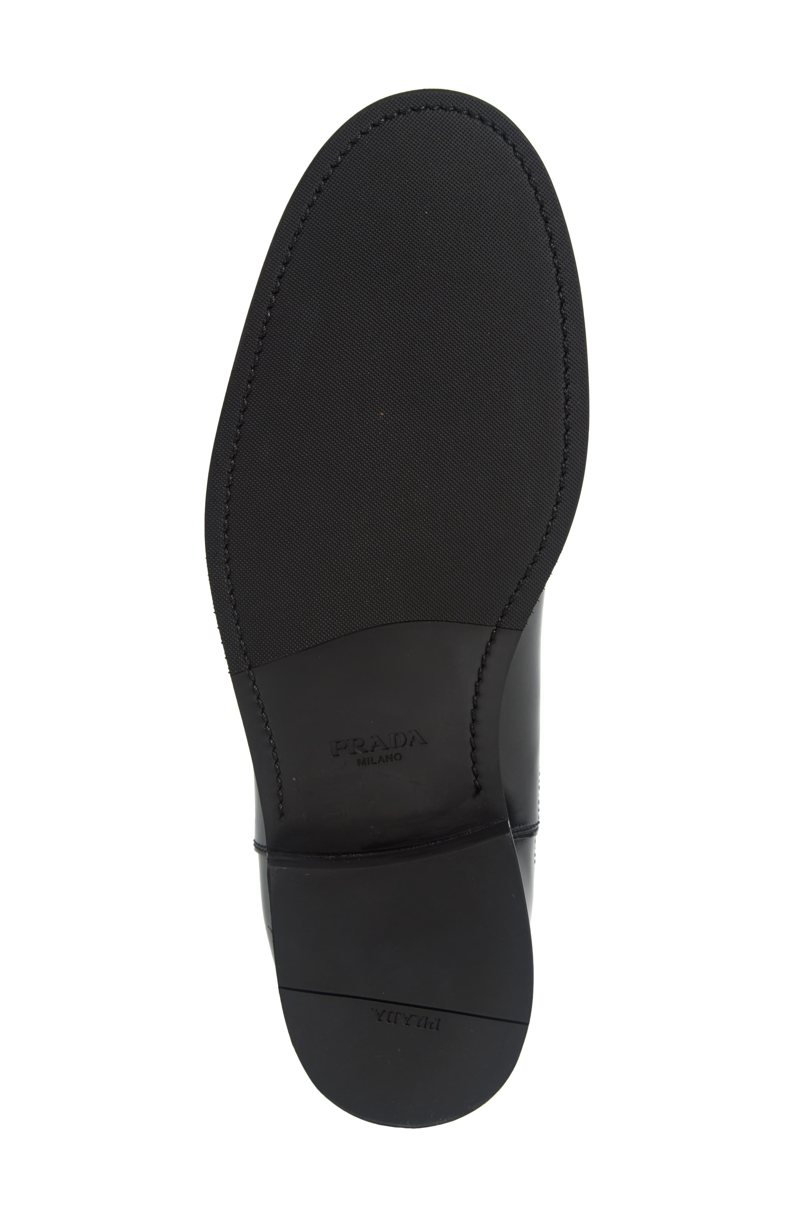 Prada Formale Spazzolato Chelsea Boot, Alternate, color, Nero