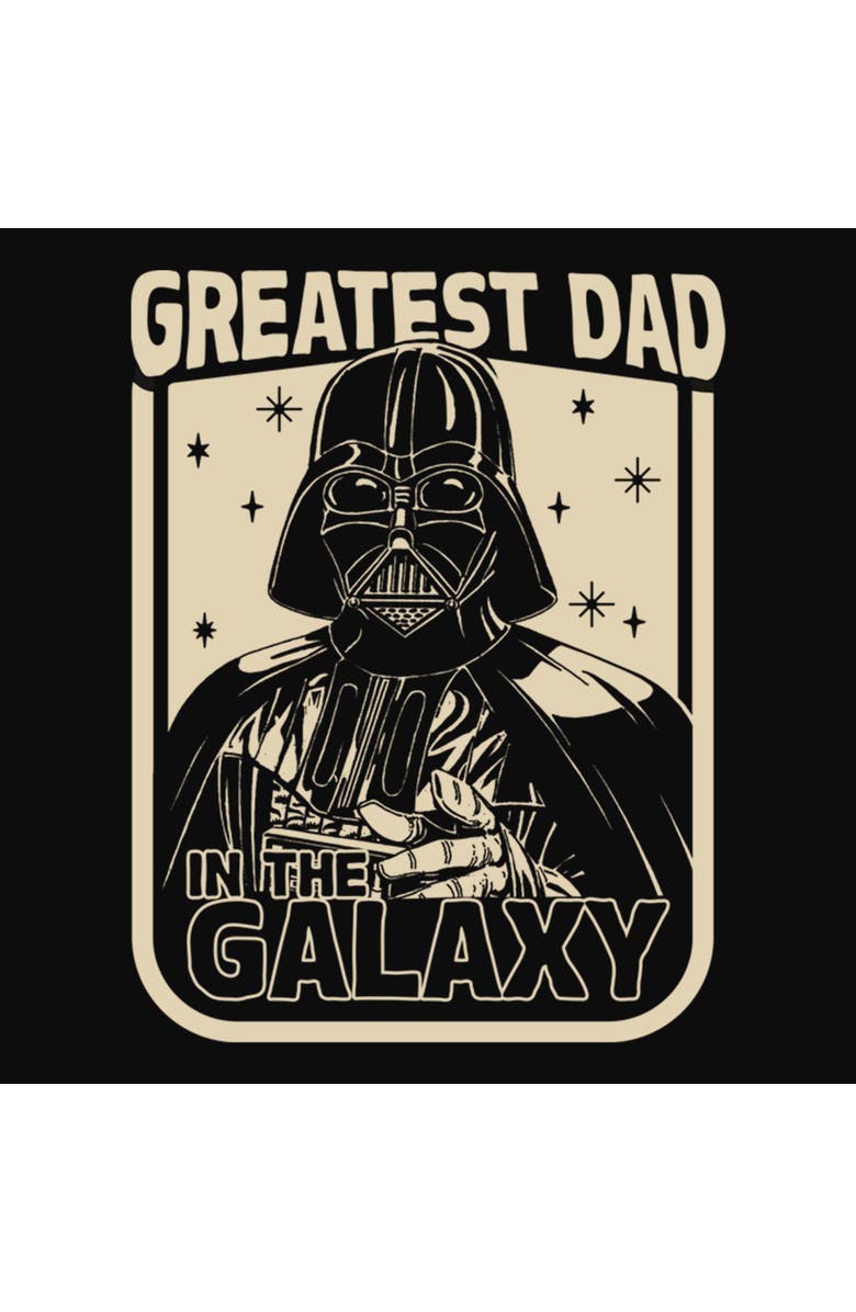 Star Wars: A New Hope Men's Star Wars A New Hope Vader Greatest Dad In The Galaxy Graphic T-Shirt, Alternate, color, Black