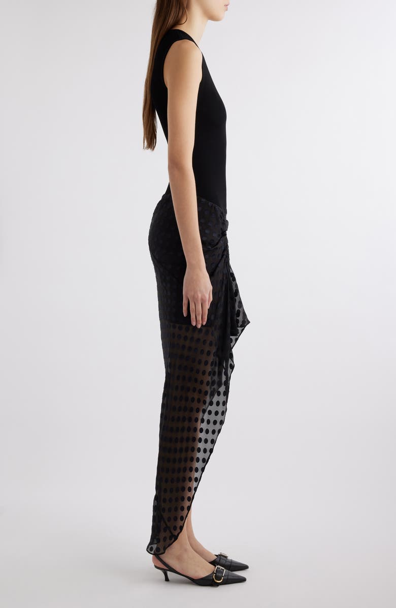 Givenchy Mixed Media High-Low Tank Dress, Alternate, color, 