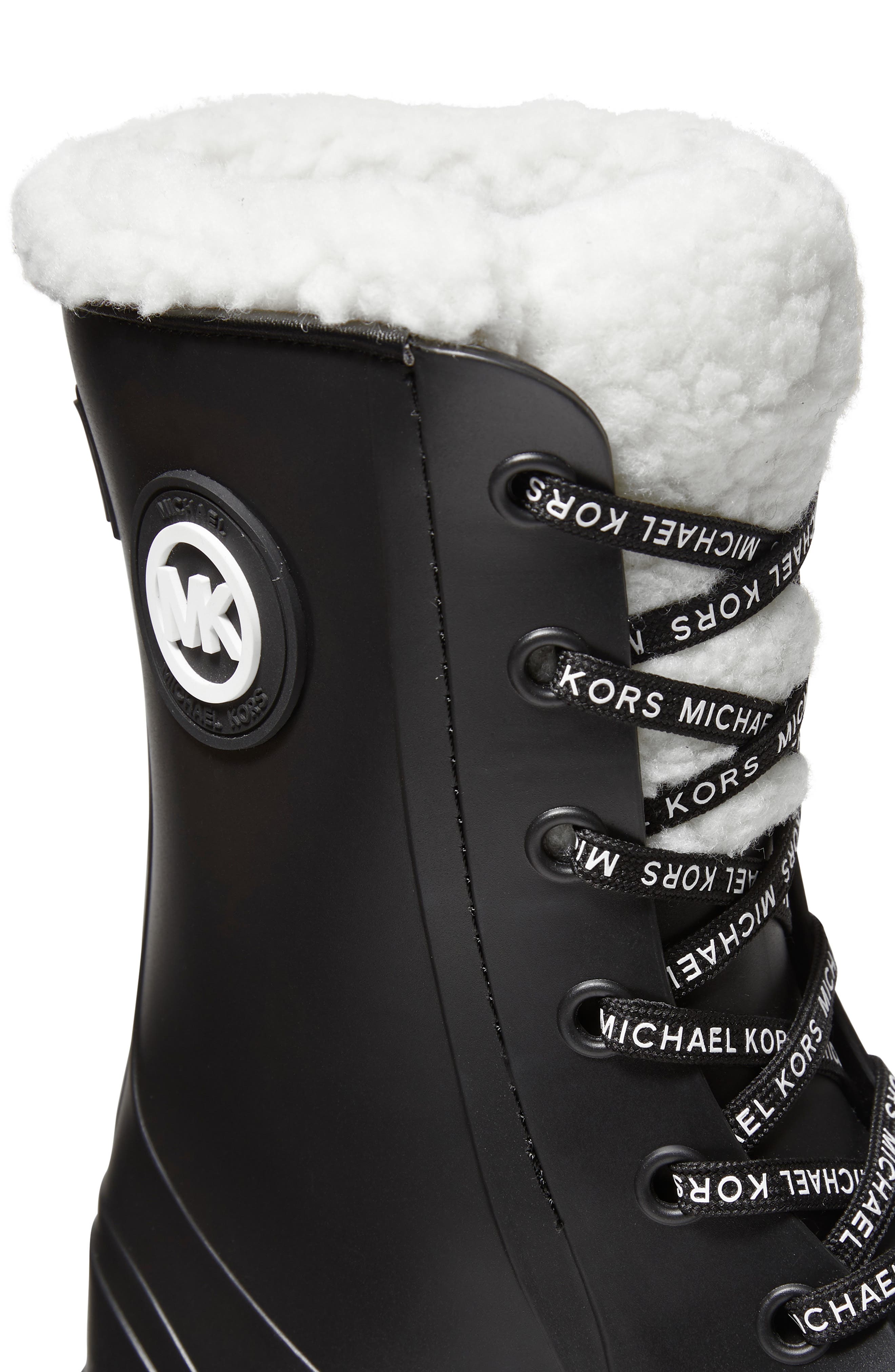 MICHAEL Michael Kors Montaigne Faux Fur Rain Boot, Alternate, color, 