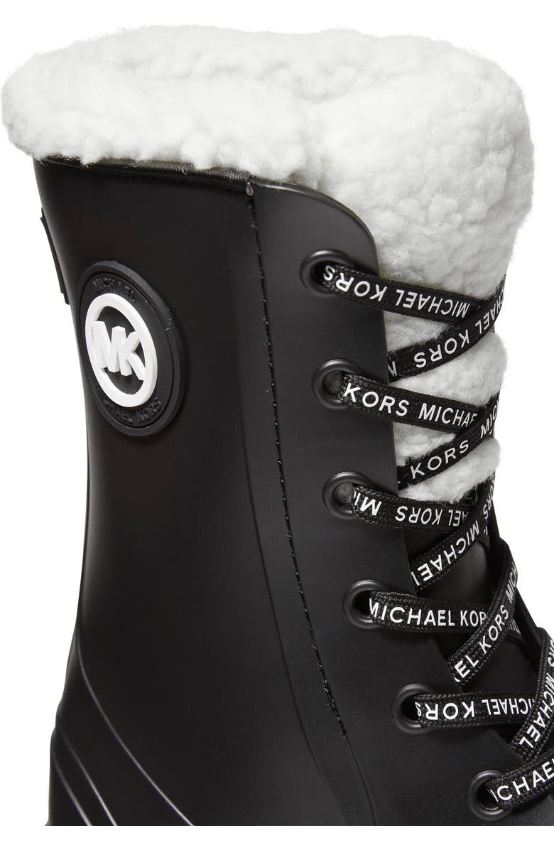 MICHAEL Michael Kors Montaigne Faux Fur Rain Boot, Alternate, color,