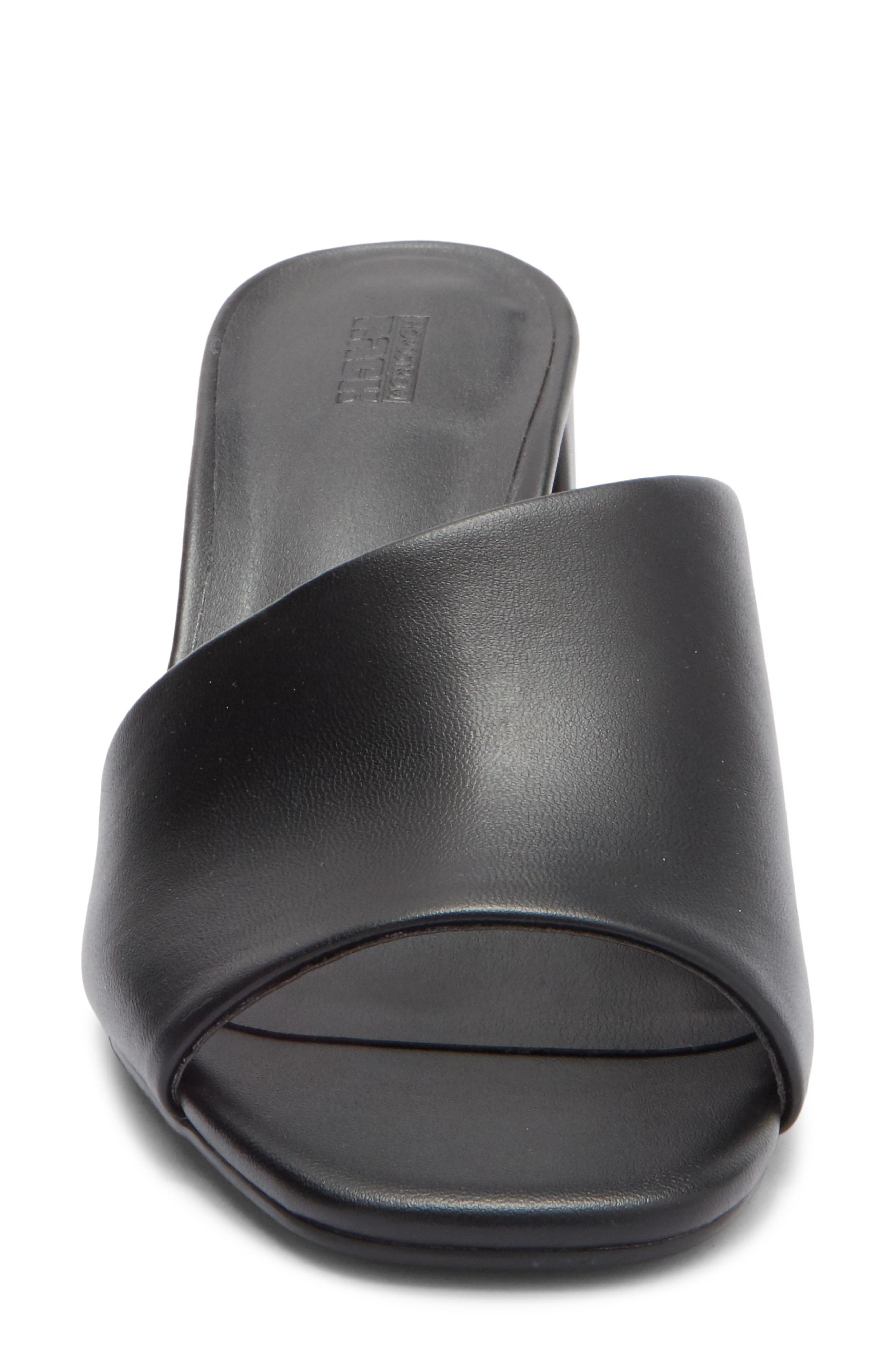 NORDSTROM RACK Luella Block Heel Slide Sandal, Alternate, color, Black
