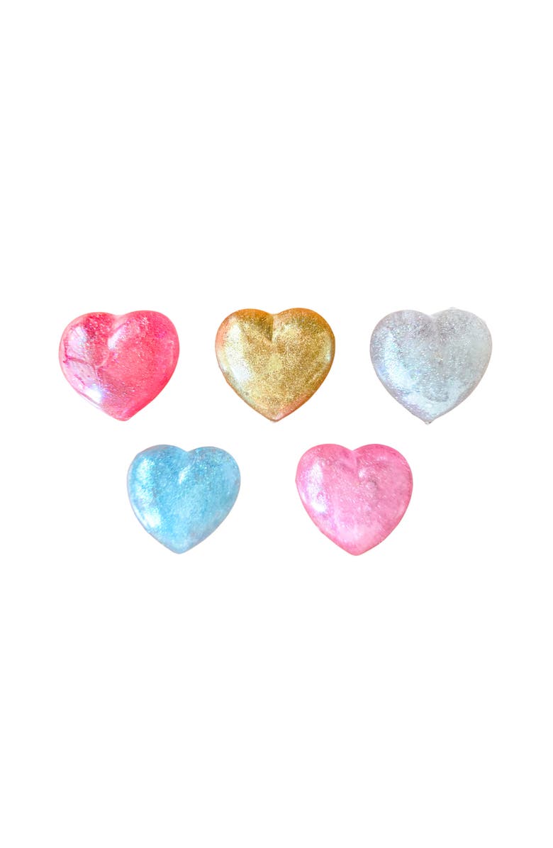 Daydream Society Valentine's Day Glittery Heart Squishy, 5 Color Options, Main, color, Gold