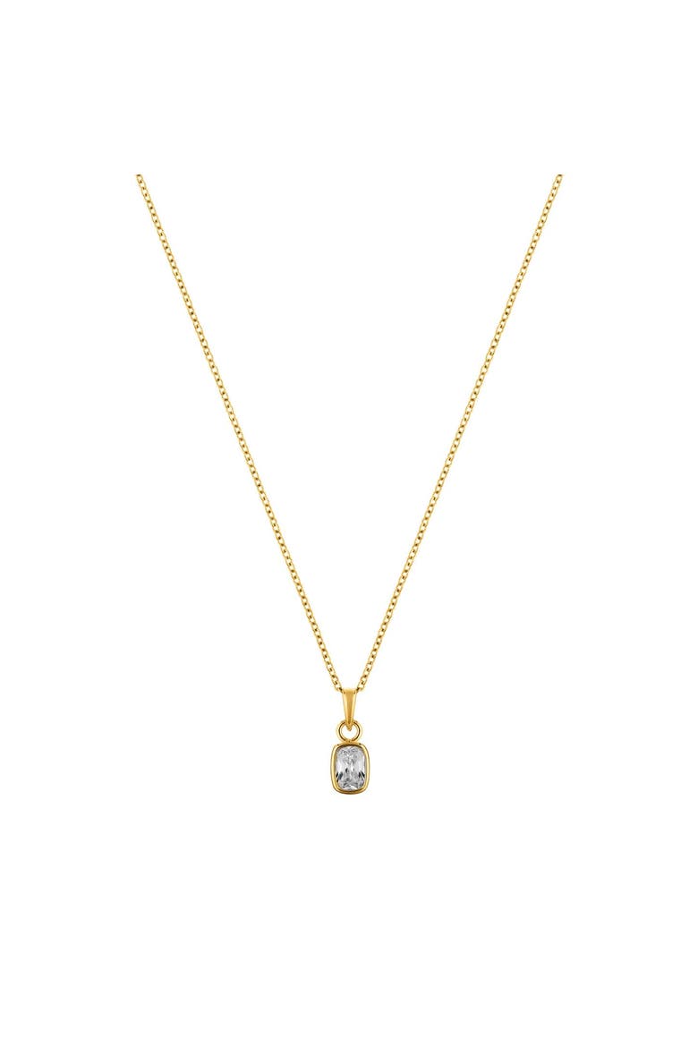 Enigma Sterling Silver Necklace, Main, color, Gold