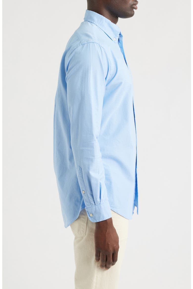 Oxford Cotton Button-Down Shirt, Alternate, color, AUSTIN BLUE W/ WHITE PP