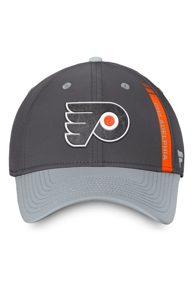 Men's Fanatics Branded Charcoal/Gray Philadelphia Flyers Authentic Pro Home Ice Flex Hat, Alternate, color, Charcoal