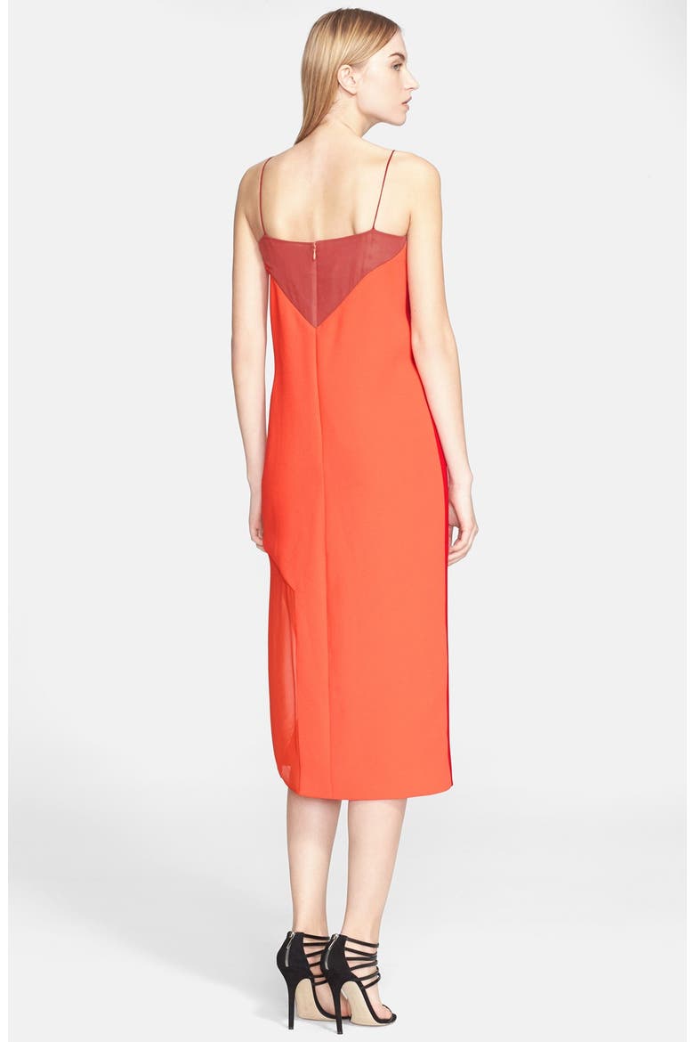 Paneled Colorblock Dress, Alternate, color, ROUGE
