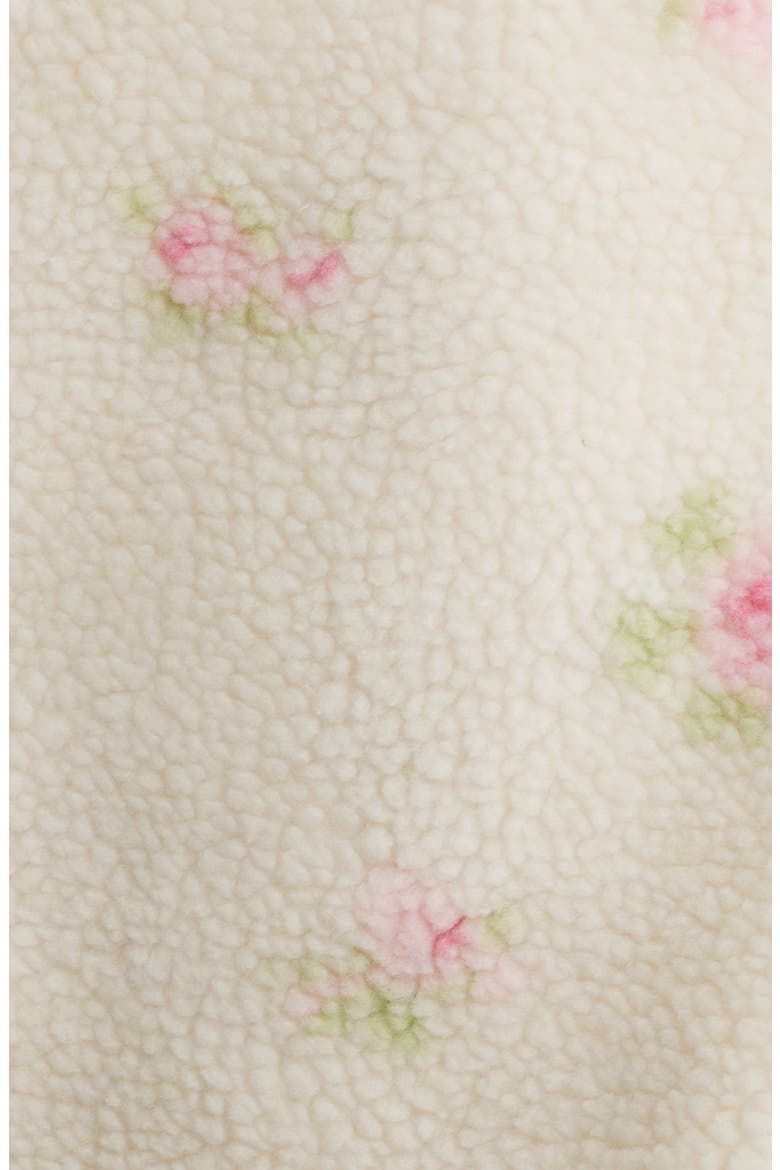 Sienna Flower Fleece Jacket, Alternate, color, CREAM