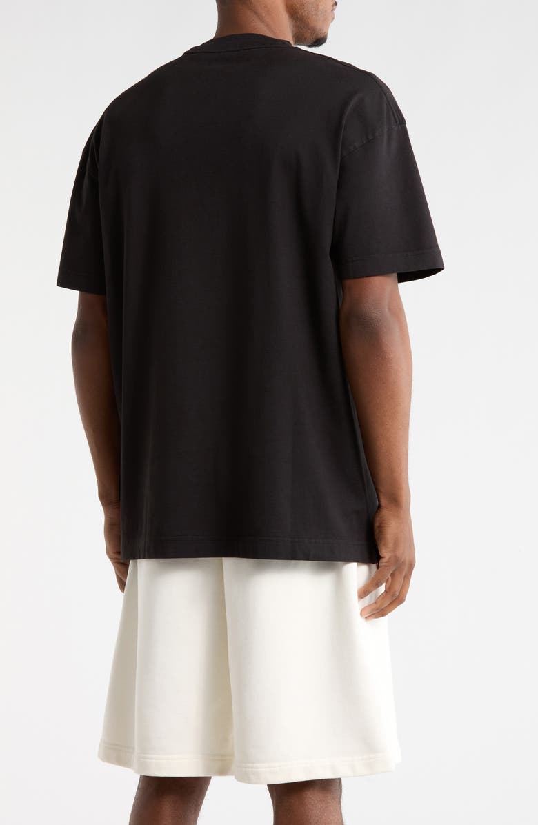 Palm Angels Logo Graphic T-Shirt, Alternate, color, Black/White