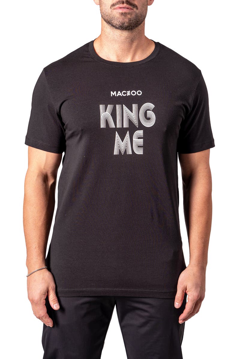 Maceoo King Me Graphic T-Shirt, Main, color, Black
