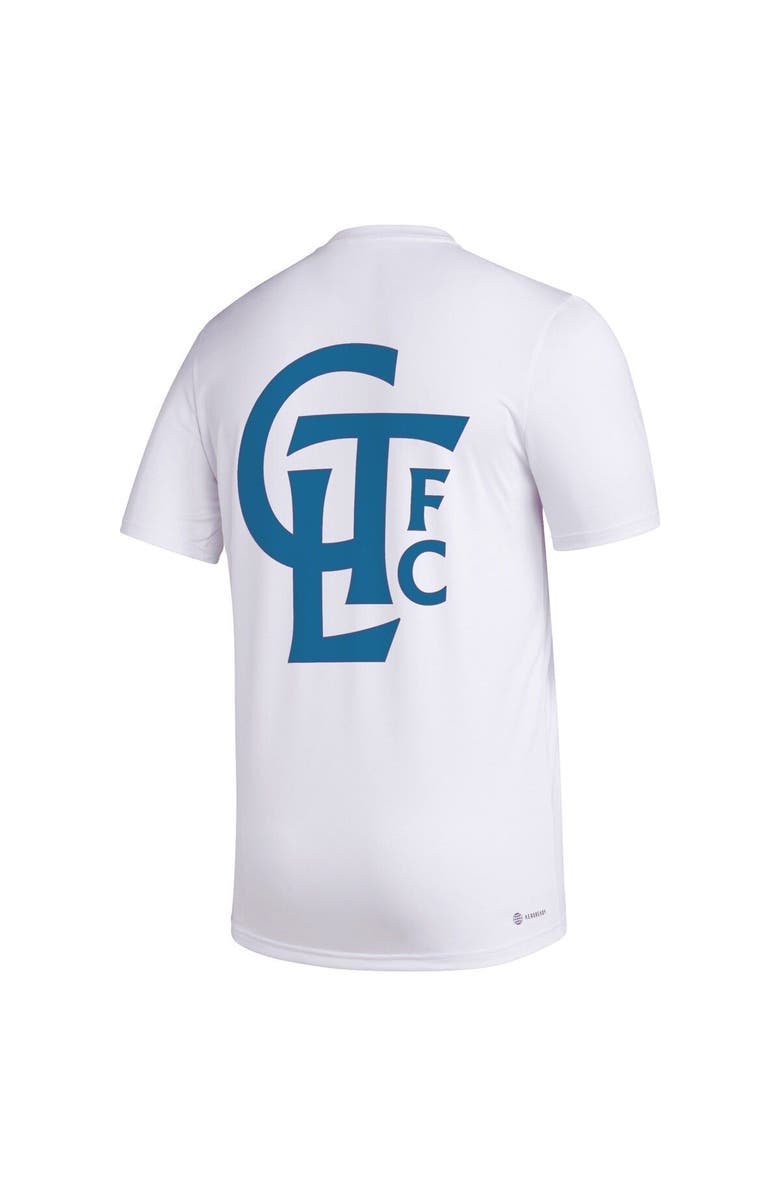 adidas Men's adidas White Charlotte FC Team Jersey Hook AEROREADY T-Shirt, Alternate, color, White