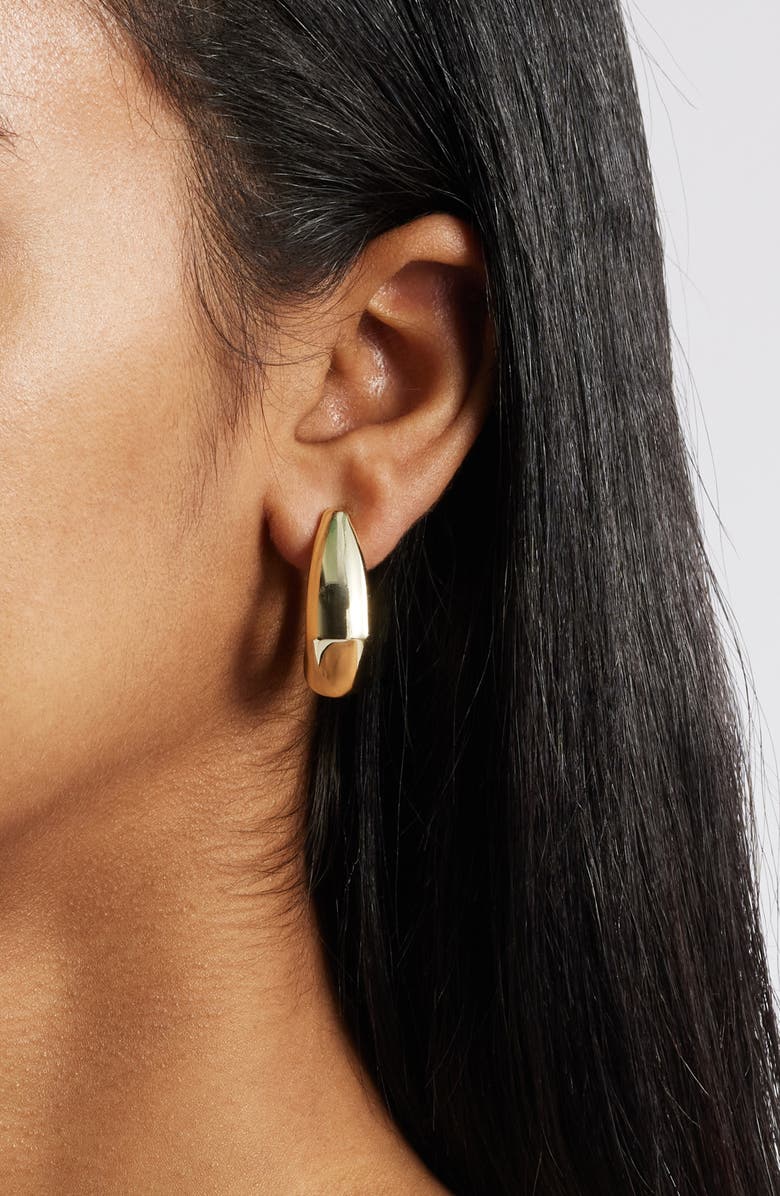 Kendra Scott Small Kaia Hoop Earrings, Alternate, color, Gold