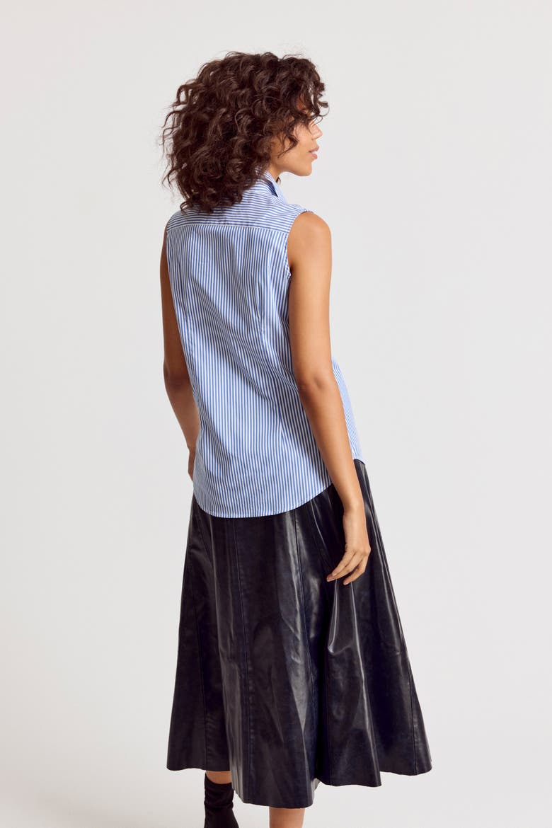 The Sleeveless Shirt, Alternate, color, Blue and White Stripe
