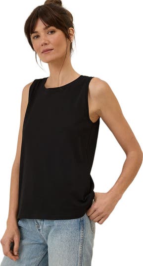 売れ筋商品|||パクト カットソー トップス レディース Women's Organic Cotton Softspun High Neck Tank French navy Pact Organic Cotton Softspun High Neck Tank | Nordstrom