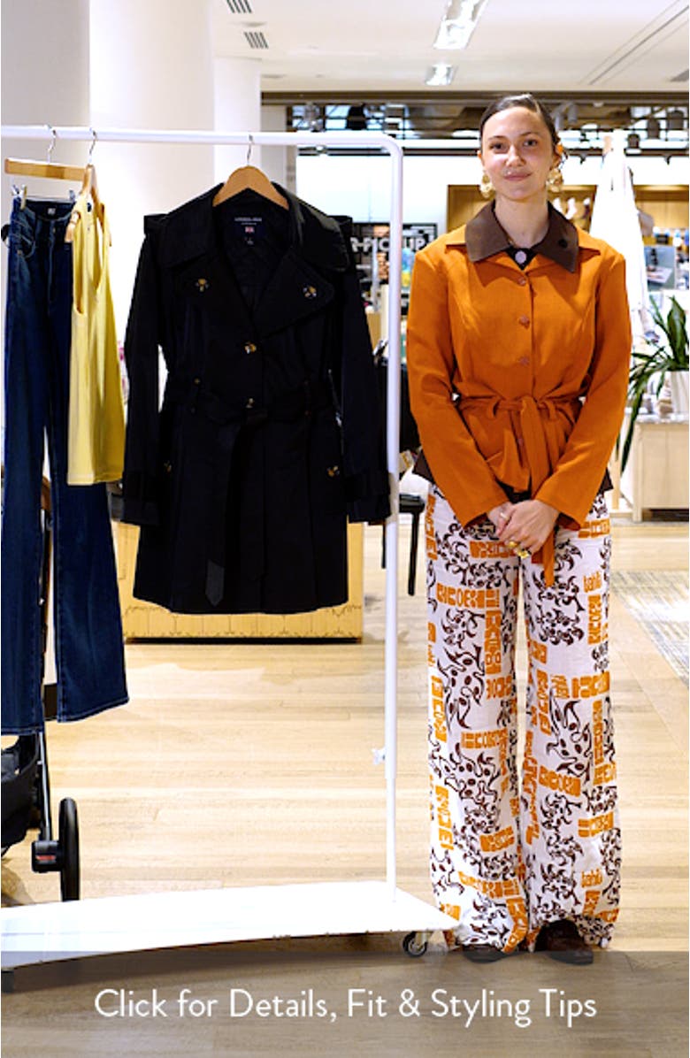 Double Breasted Hooded Trench Coat, sales video thumbnail