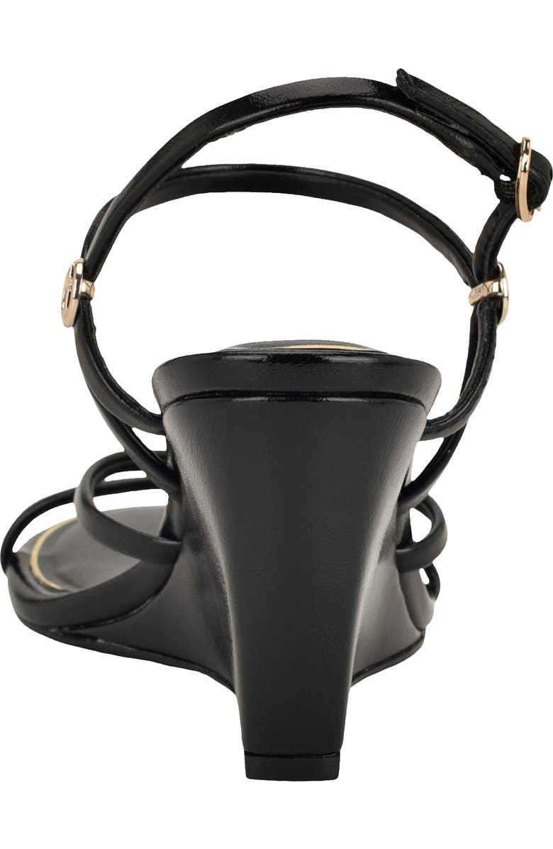 GUESS Devve Slingback Wedge Sandal, Alternate, color, Black