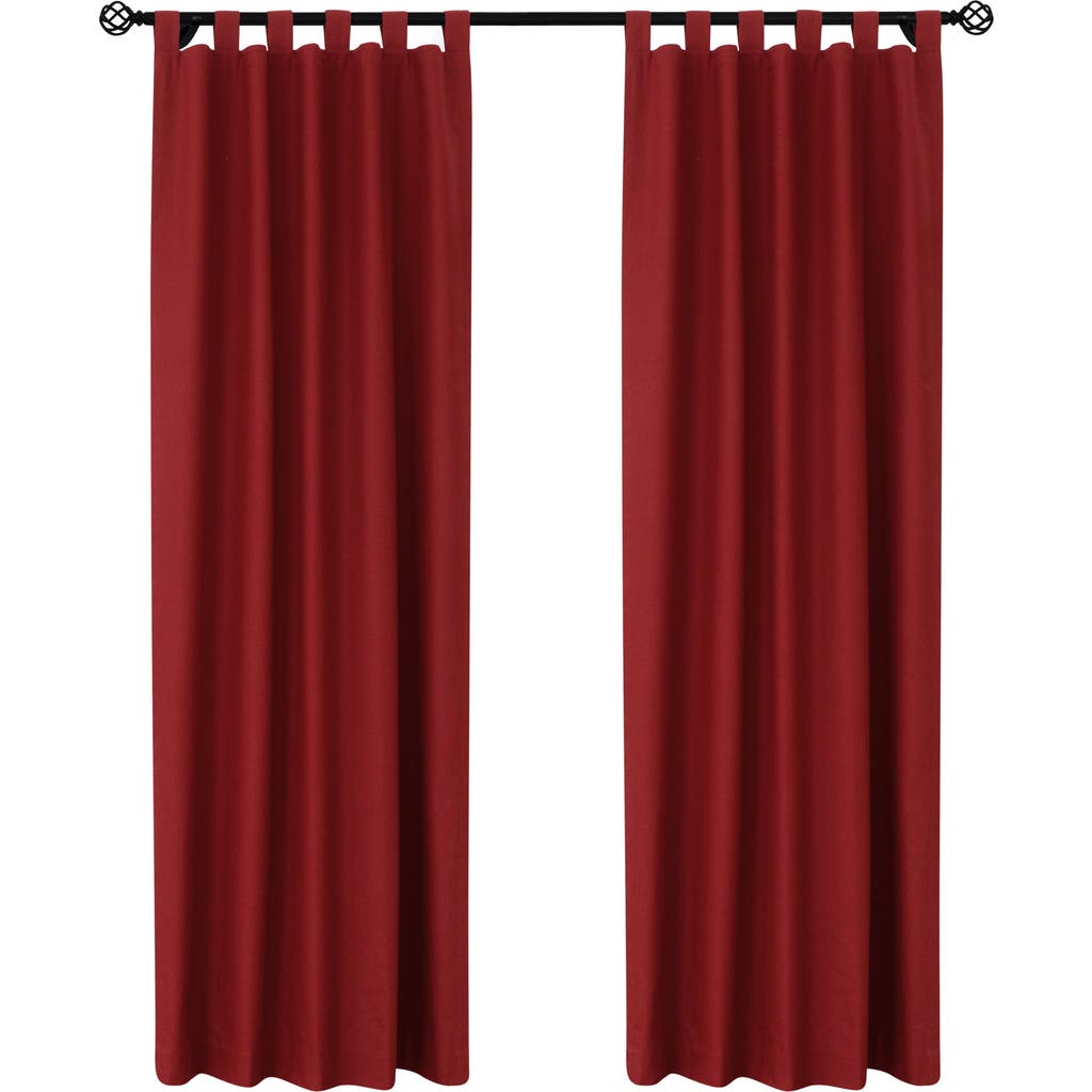 Outdoor Decor By Commonwealth Indoor Cotton Panel Curtain In Burgundy