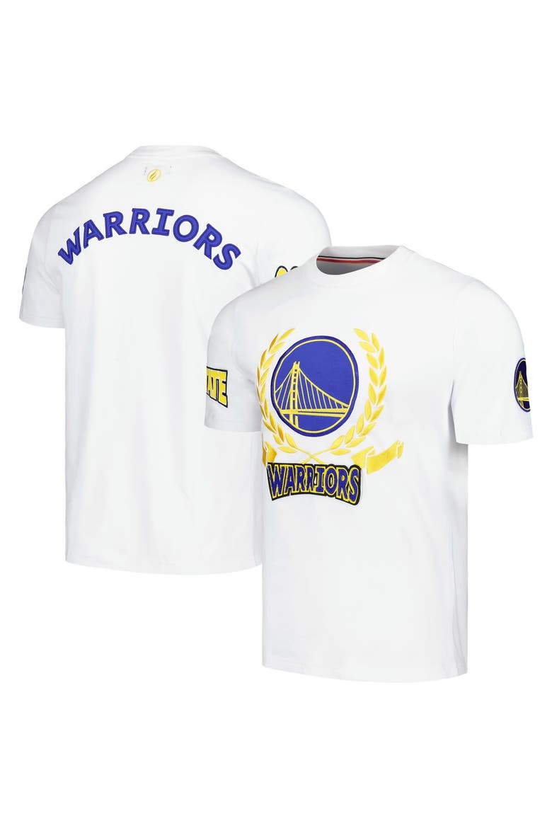 Unisex FISLL White Golden State Warriors Heritage Crest T-Shirt, Main, color, White
