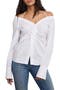 Poplin Off the Shoulder Top