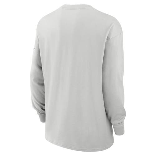 Nike Gray Baltimore Ravens Essential Heavy Max90 Long Sleeve T-shirt In Gray