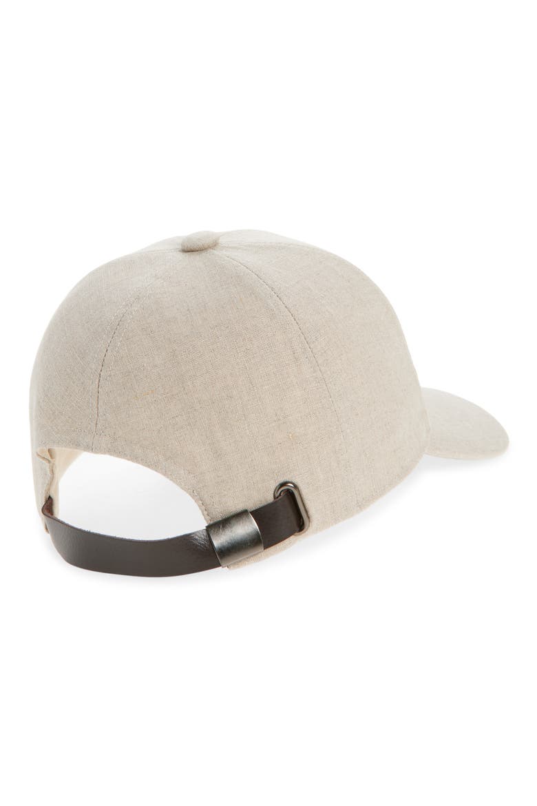 Linen Baseball Cap, Alternate, color, OATMEAL