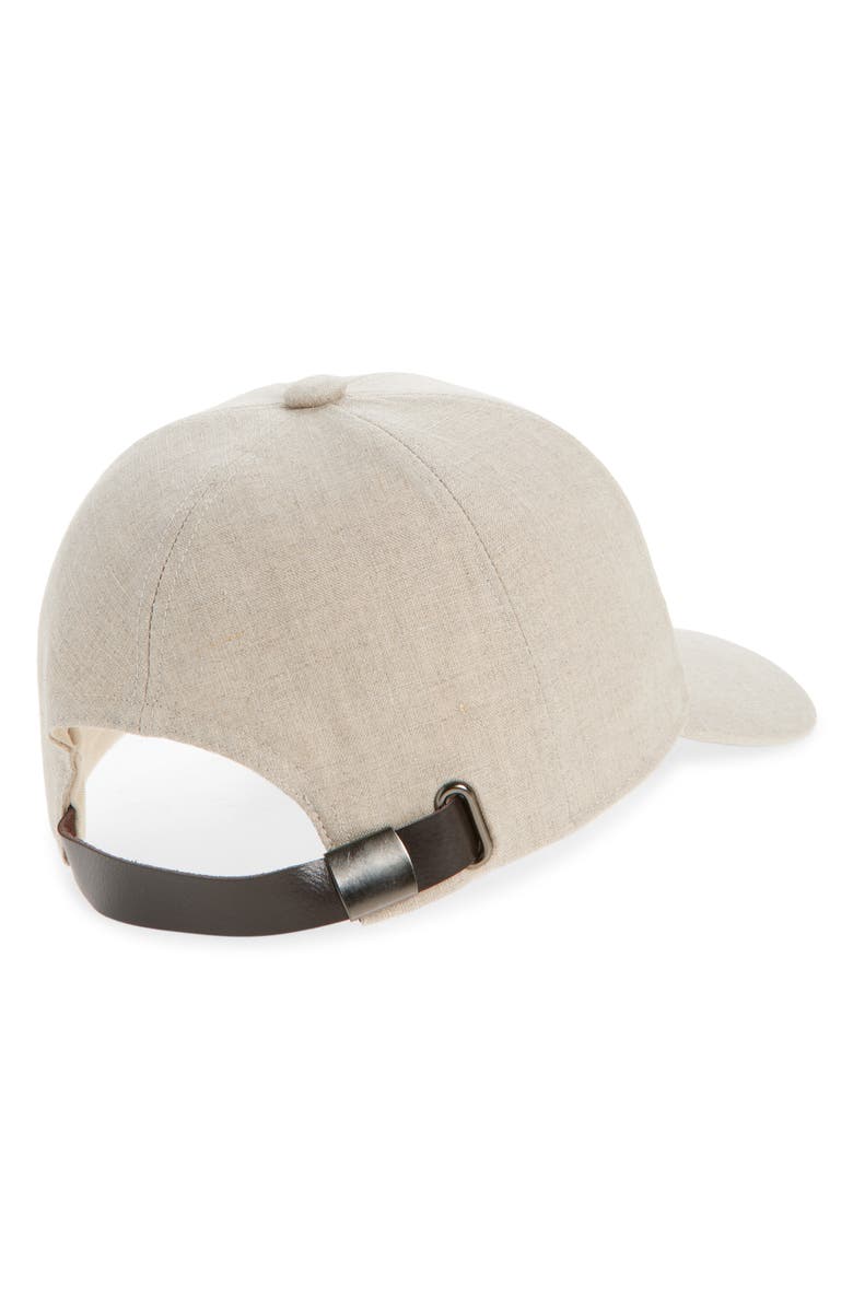Nordstrom Linen Baseball Cap, Alternate, color, Oatmeal