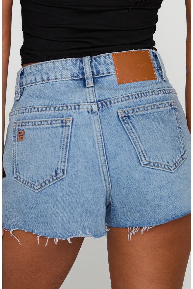 Top Tier Ripped Denim Cutoff Shorts, Alternate, color, LIGHT WASH