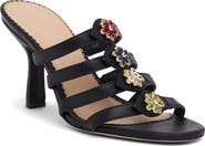 Cinq à Sept Emmy Crystal Flower Strappy Sandal