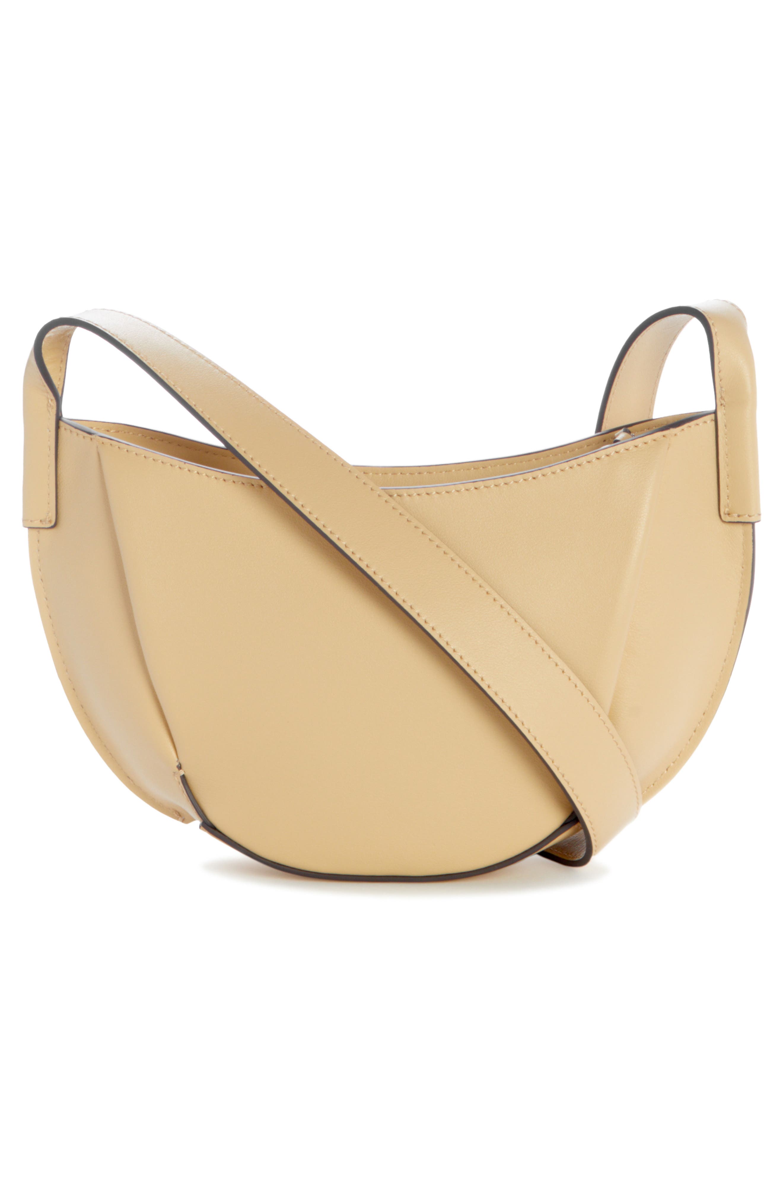 rag & bone Carter Leather Crossbody Bag, Alternate, color, Butter