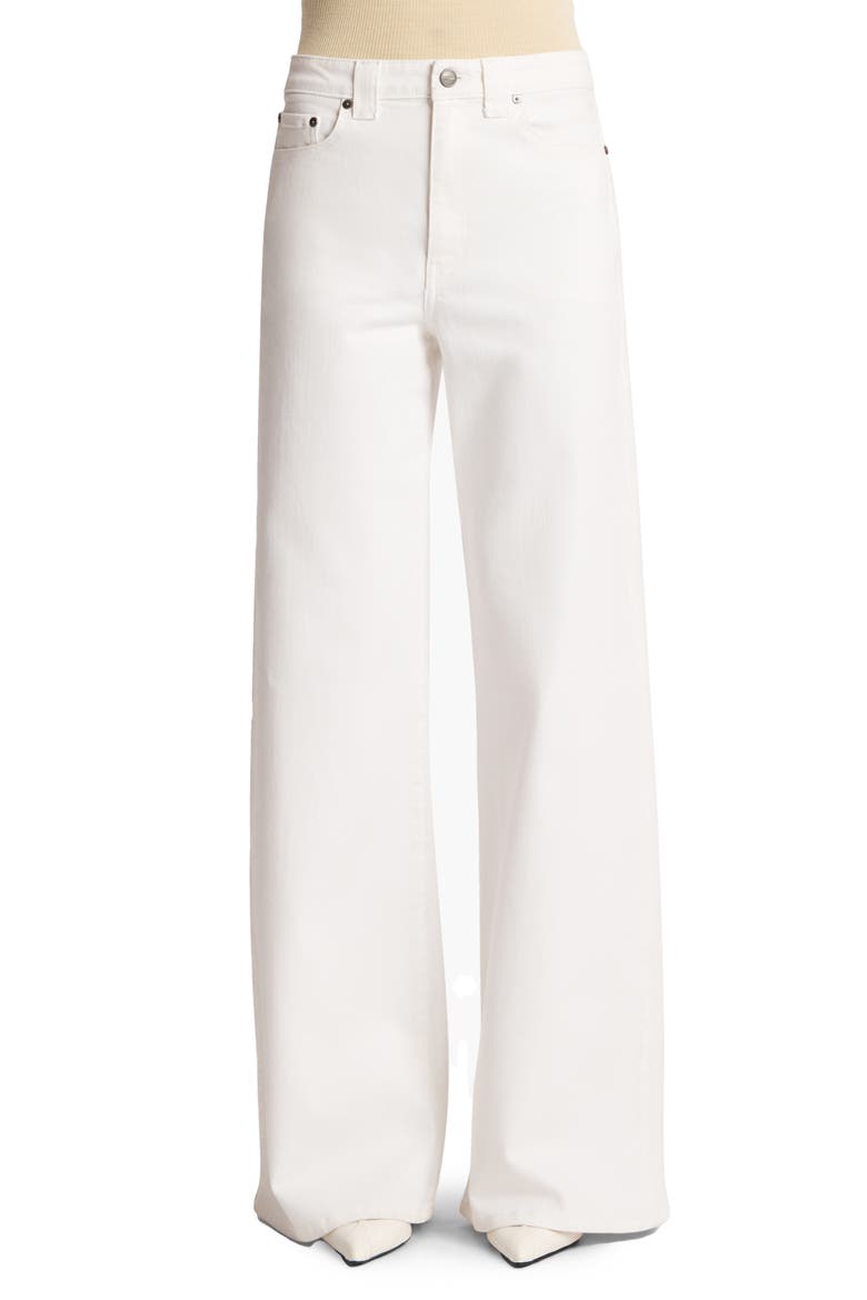 Dane Wide Leg Jeans, Main, color, WHITE