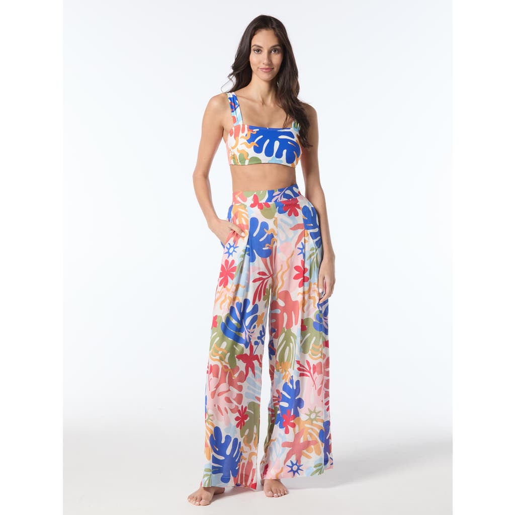 Vince Camuto Wide Leg Cover Up Pants In Multi