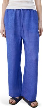 MANGO Ramie Drawstring Pants
