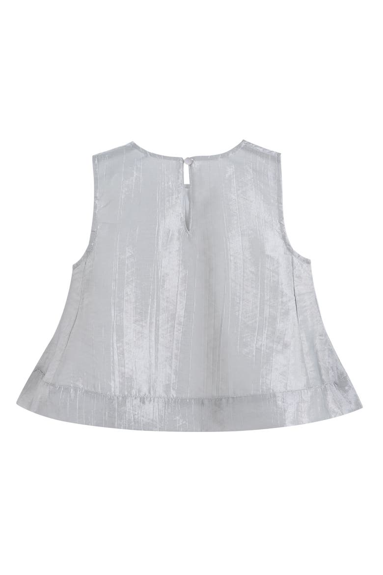 Nerissa Bloom Skirt Set, Alternate, color, Silver