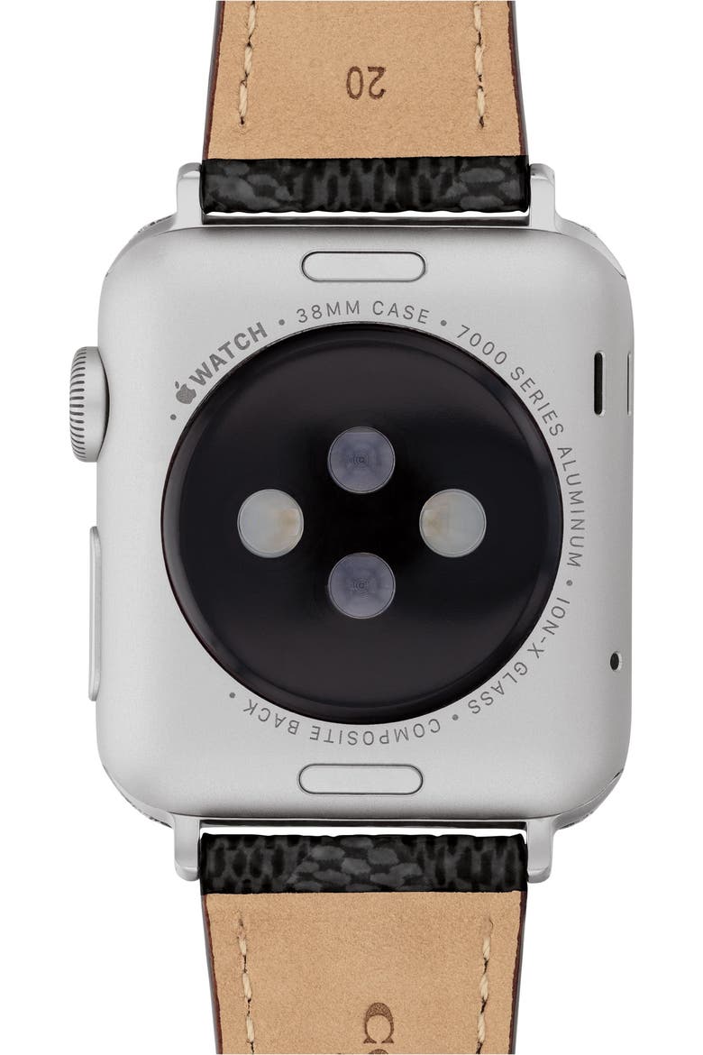 20mm Apple Watch® Watchband, Alternate, color, BLACK